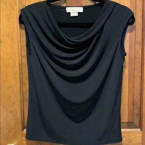 EUC Michael Kors black top size petite